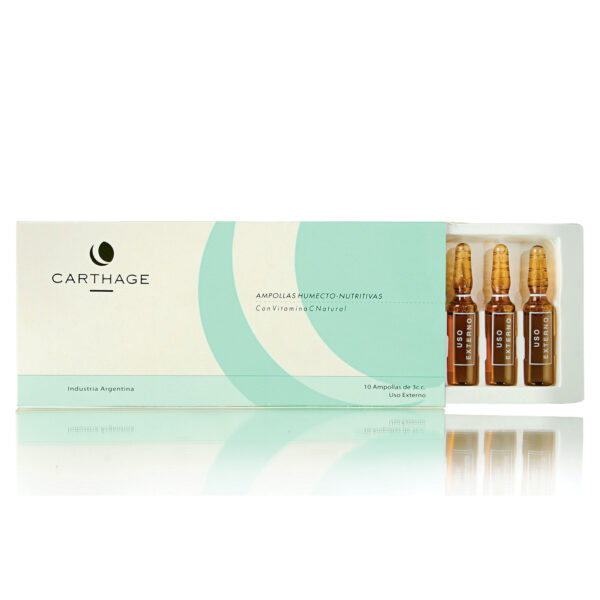 AMPOLLAS HUMECTO- NUTRITIVAS CON VITAMINA C NATURAL por 10 unidades - CARTHAGE