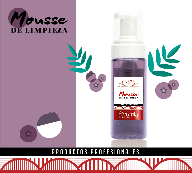 Mousse limpieza Arándanos por 160 ML - Norma Bustos